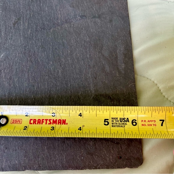 VTG Painted Cottagecore Farm Stone Goose With Red Bow Welcome Plaque Wall Sign - Picture 5 of 6